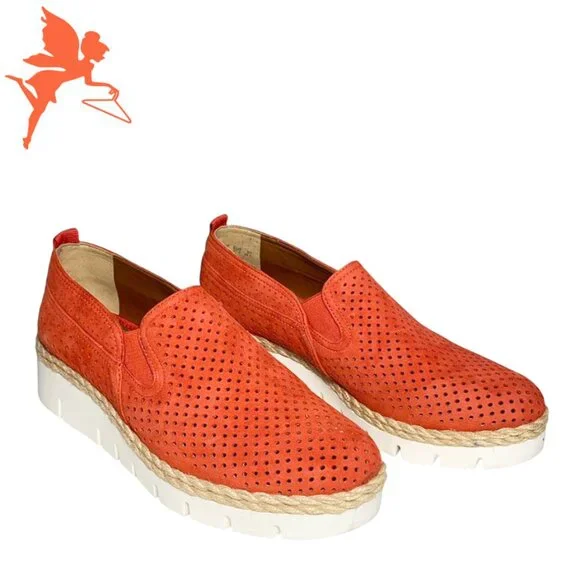 FRANCO SARTO Serla 2 Perforated Suede Platform Espadrille Loafers - Picture 3 of 10